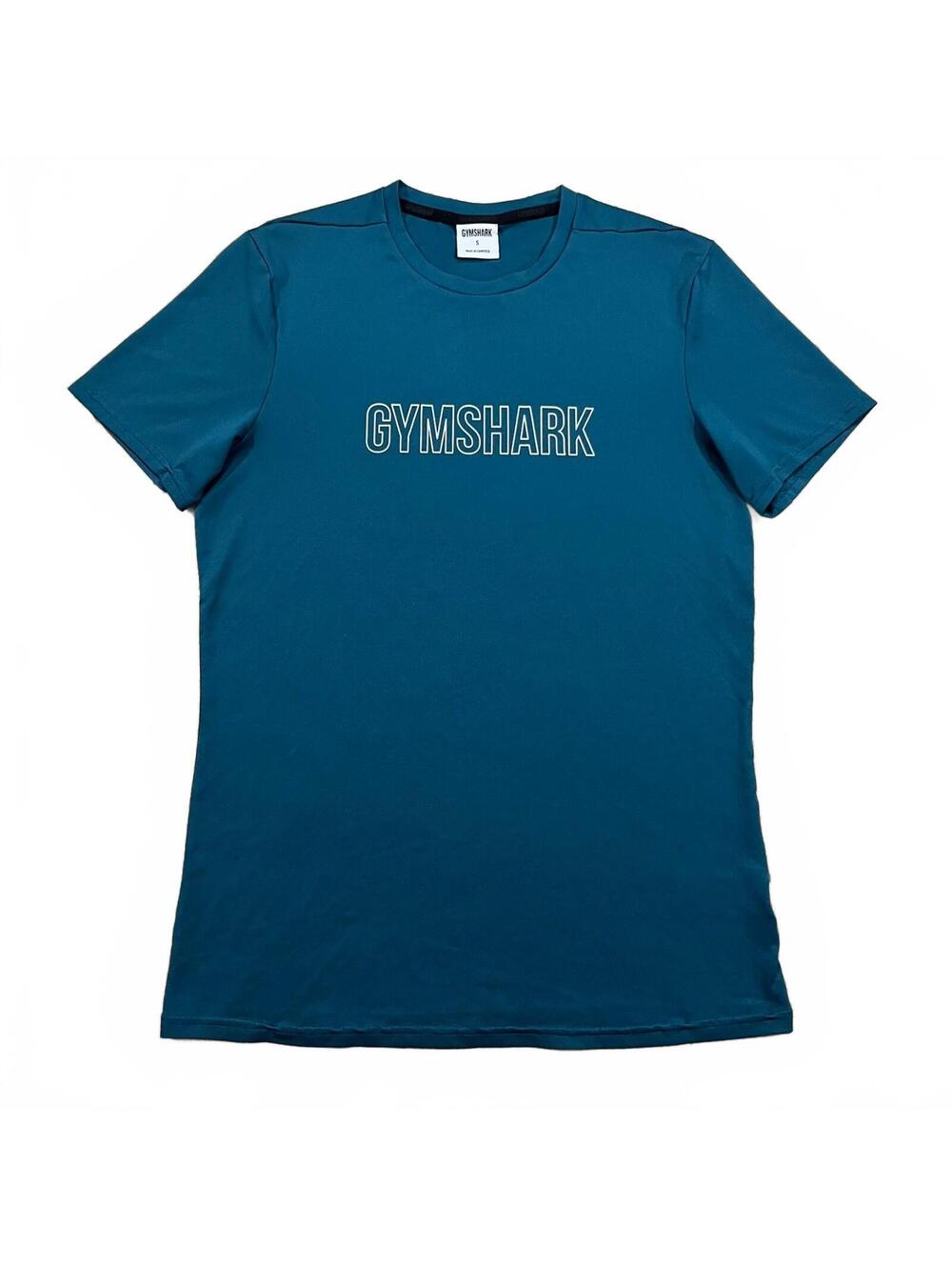 Gymshark Mens Arrival Graphic T Shirt Teal Size Small